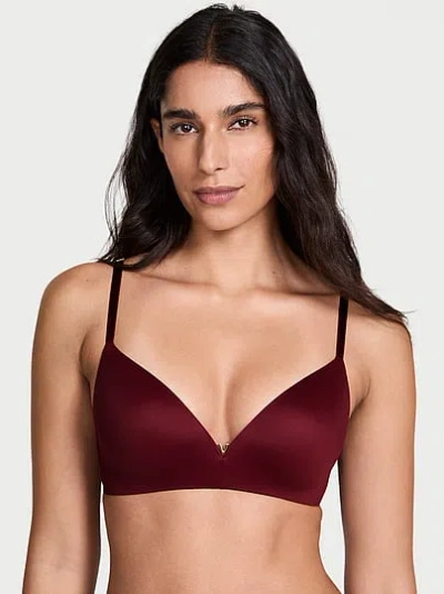 Victoria's Secret Love Cloud Wireless Push-up Bra In Red