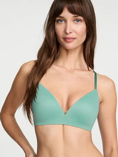 Victoria's Secret Love Cloud Wireless Push-up Bra In Blue