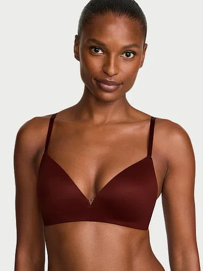 Victoria's Secret Love Cloud Wireless Push-up Bra In Brown