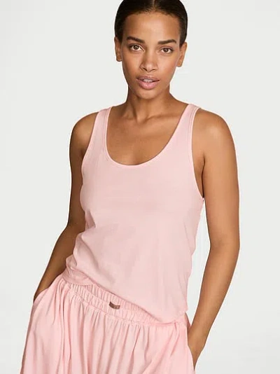 Victoria's Secret Lunya Organic Pima Curved Hem Tank In Pink