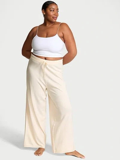 Victoria's Secret Luxe Crème Knit Lounge Pants In Neutral