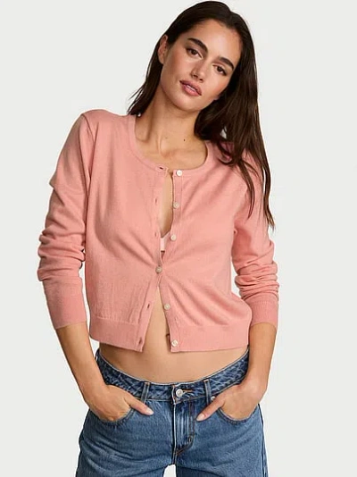 Victoria's Secret Luxe Knit Cardigangan In Pink
