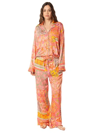 Victoria's Secret Maaji Dandelion Long-sleeve Pants Set In Yellow
