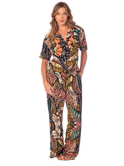 Victoria's Secret Maaji Kameli Short-sleeve Pants Set In Multi
