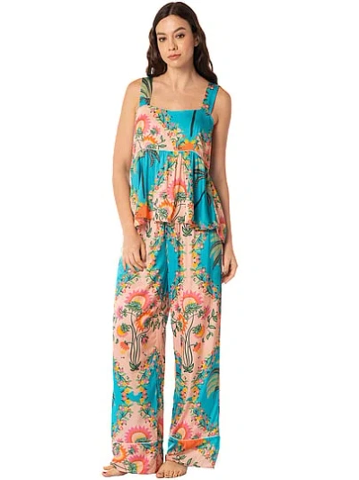 Victoria's Secret Maaji Owl Sleeveless Pant Set In Blue