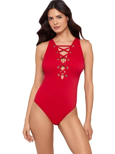 Victoria's Secret Magicsuit Steffi One-piece Swimsuit In Red