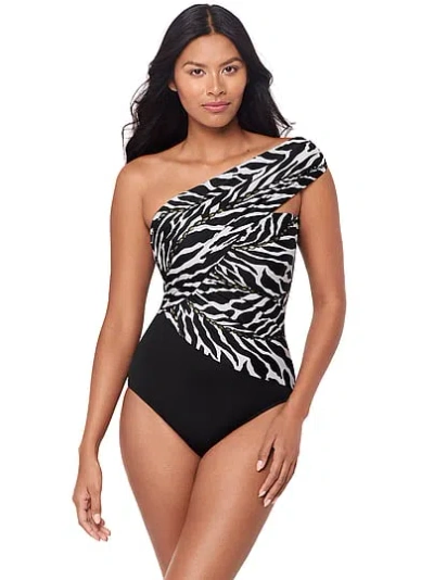 Victoria's Secret Magicsuit Tracks Goddess One-piece Swimsuit In Black