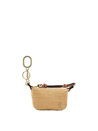 Victoria's Secret Micro Straw Bag Charm In Yellow
