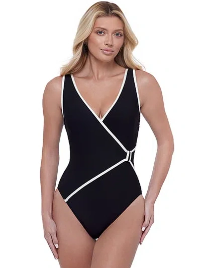 Victoria's Secret Miraclesuit Ave One-piece Swimsuit In Black