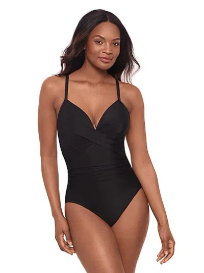 Victoria's Secret Miraclesuit Captivate One-piece Swimsuit In Black