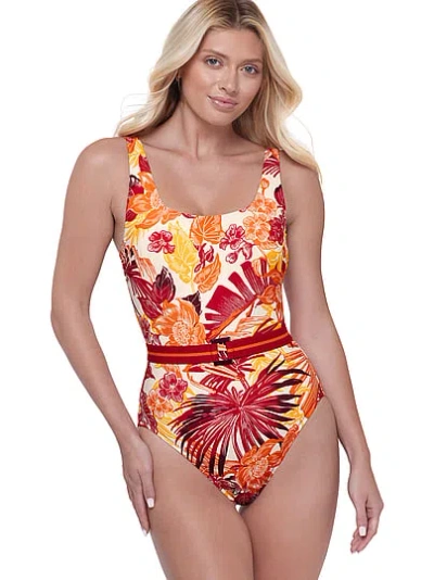 Victoria's Secret Miraclesuit Emi One-piece Swimsuit In Multi