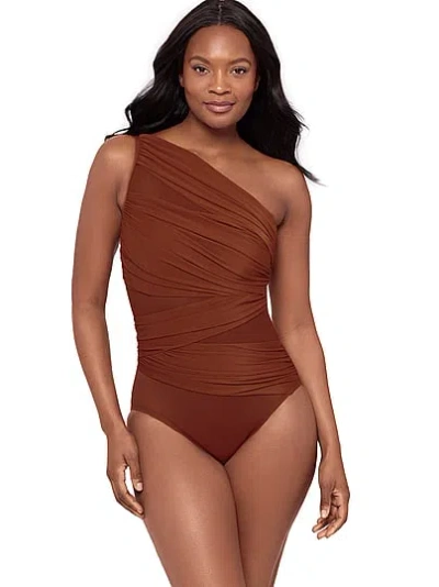 Victoria's Secret Miraclesuit Jena One-piece Swimsuit In Brown