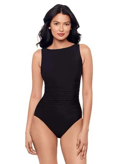 Victoria's Secret Miraclesuit Regatta One-piece Swimsuit In Black