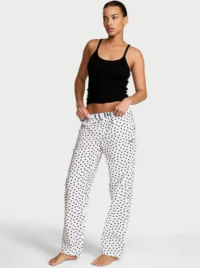 Victoria's Secret Mix & Match Heritage Cotton Pajama Pant In Black