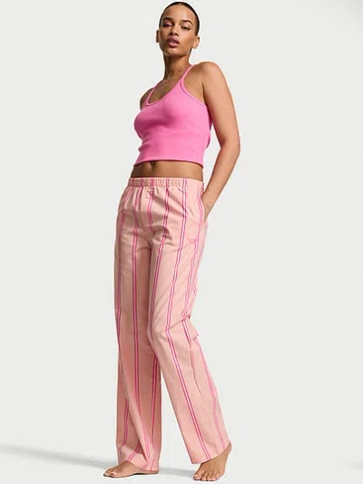 Victoria's Secret Mix & Match Sleep Heritage Cotton Pajama Pants In Burgundy