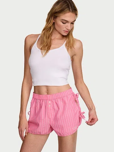 Victoria's Secret Mix & Match Sleep Heritage Cotton Pajama Shorts In Pink