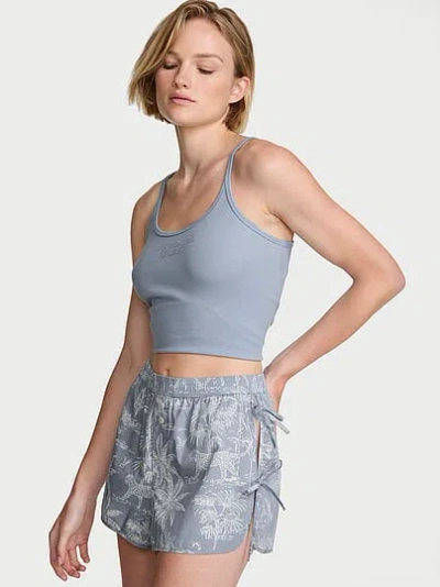 Victoria's Secret Mix & Match Sleep Heritage Cotton Pajama Shorts In Gray