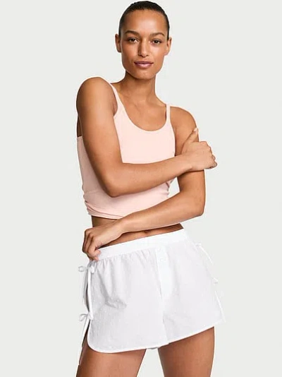Victoria's Secret Mix & Match Sleep Heritage Cotton Pajama Shorts In White
