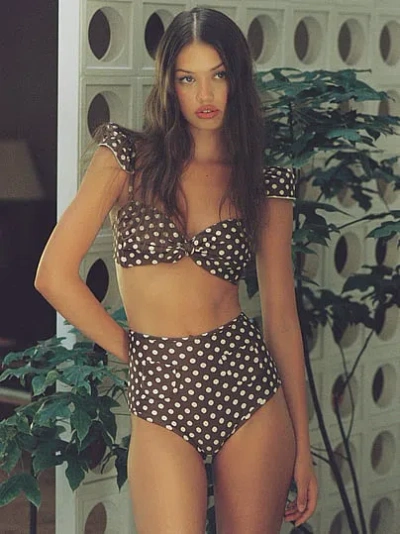 Victoria's Secret Montce Cabana Bikini Top In Animal Print