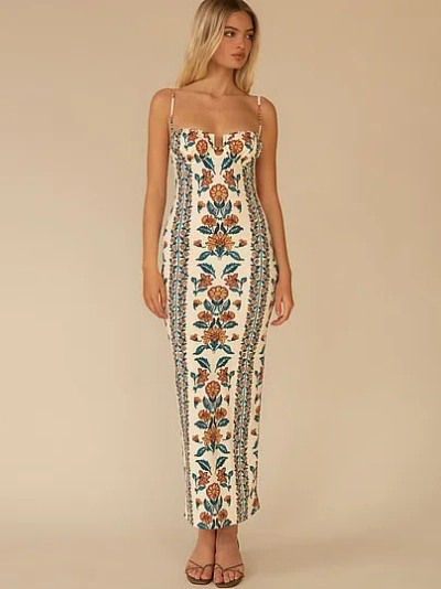 Victoria's Secret Montce Petal Maxi Slip Dress In Multi