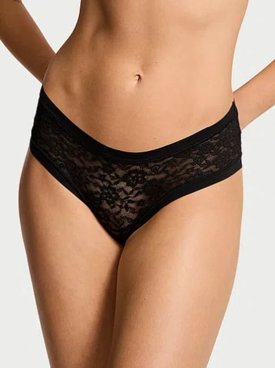 Victoria's Secret No-show Lacie Cheeky Panty In Black