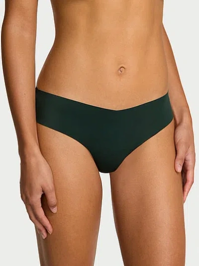 Victoria's Secret No-show Plaid Mesh Thong Panty In Green