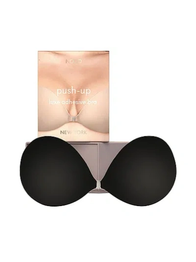 Victoria's Secret Nood Reusable Push-up Strapless Adhesive Bra In Black