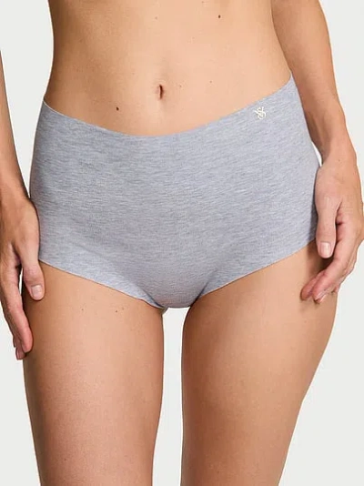 Victoria's Secret No-show Cotton High-waist Brief Panty In Gray
