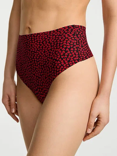 Victoria's Secret No-show High-waist Thong Panty In Red