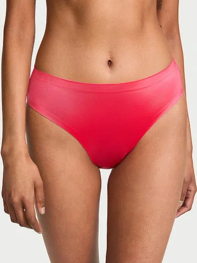 Victoria's Secret No-show Mid-rise Bikini Panty In Red