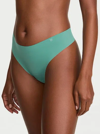 Victoria's Secret No-show Mid-rise Thong Panty In Blue