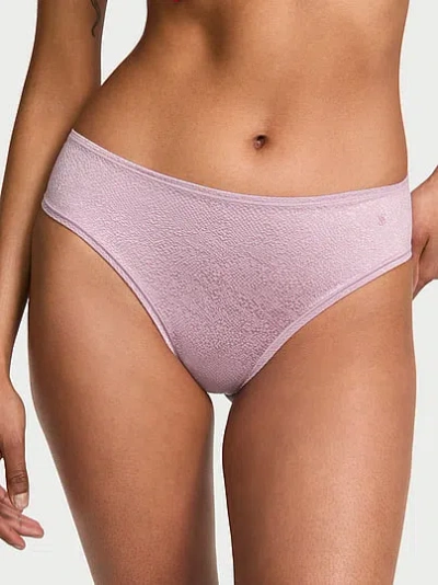 Victoria's Secret No-show Mid-rise Thong Panty In Pink