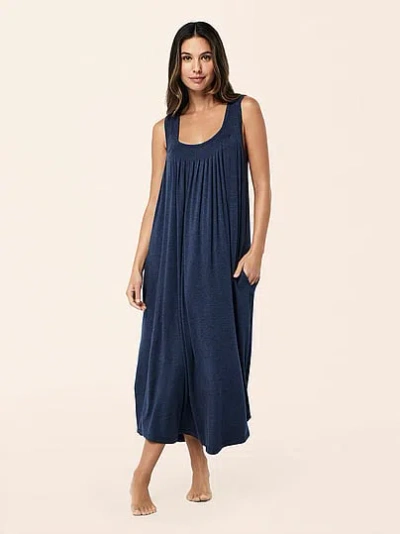 Victoria's Secret Papinelle Kate Modal Soft Maxi Robe In Blue