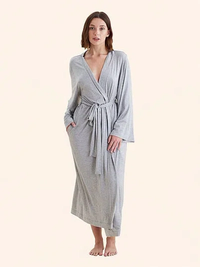 Victoria's Secret Papinelle Kate Modal Soft Maxi Robe In Gray