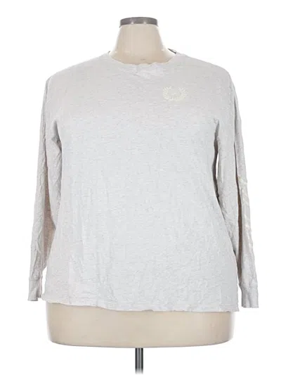 Pre-owned Victoria's Secret Pink 3/4 Sleeve T-shirt In Silver