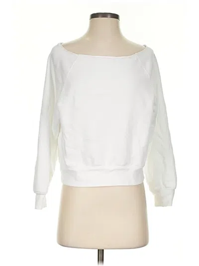 Pre-owned Victoria's Secret Pink 3/4 Sleeve T-shirt In White
