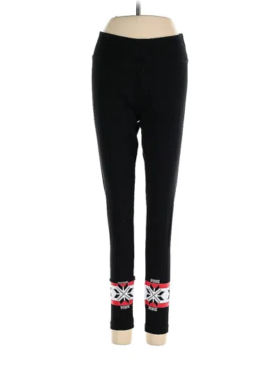 Pre-owned Victoria's Secret Pink Active Pants In Black