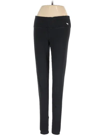 Pre-owned Victoria's Secret Pink Active Pants In Black