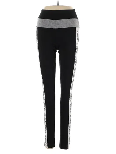 Pre-owned Victoria's Secret Pink Active Pants In Black