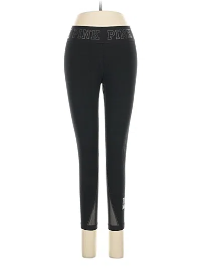 Pre-owned Victoria's Secret Pink Active Pants In Black