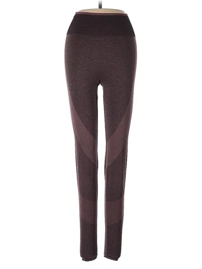 Pre-owned Victoria's Secret Pink Active Pants In Burgundy