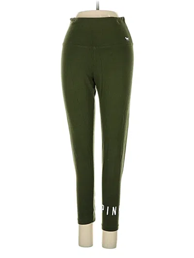 Pre-owned Victoria's Secret Pink Active Pants In Green