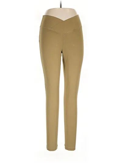 Pre-owned Victoria's Secret Pink Active Pants In Tan