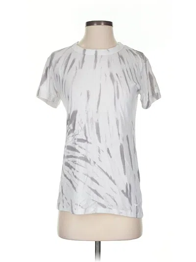 Pre-owned Victoria's Secret Pink Active T-shirt In Silver