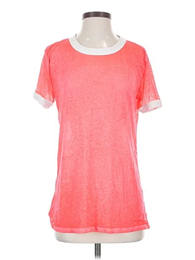 Pre-owned Victoria's Secret Pink Active T-shirt In Orange