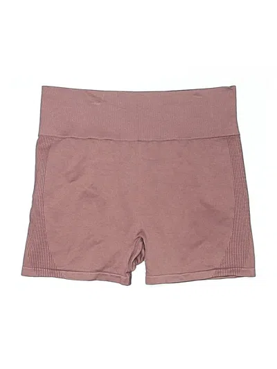 Pre-owned Victoria's Secret Pink Athletic Shorts In Burgundy