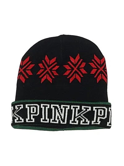 Pre-owned Victoria's Secret Pink Beanie Hat In Pink