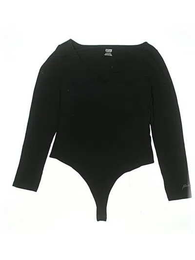 Pre-owned Victoria's Secret Pink Bodysuit In Black