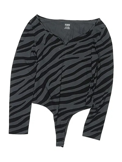 Pre-owned Victoria's Secret Pink Bodysuit In Black