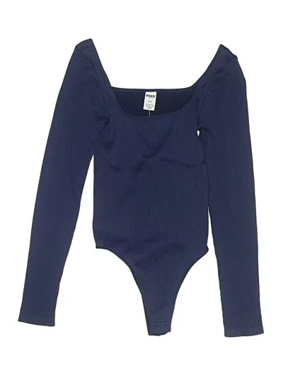 Victoria's Secret Pink Bodysuit In Blue